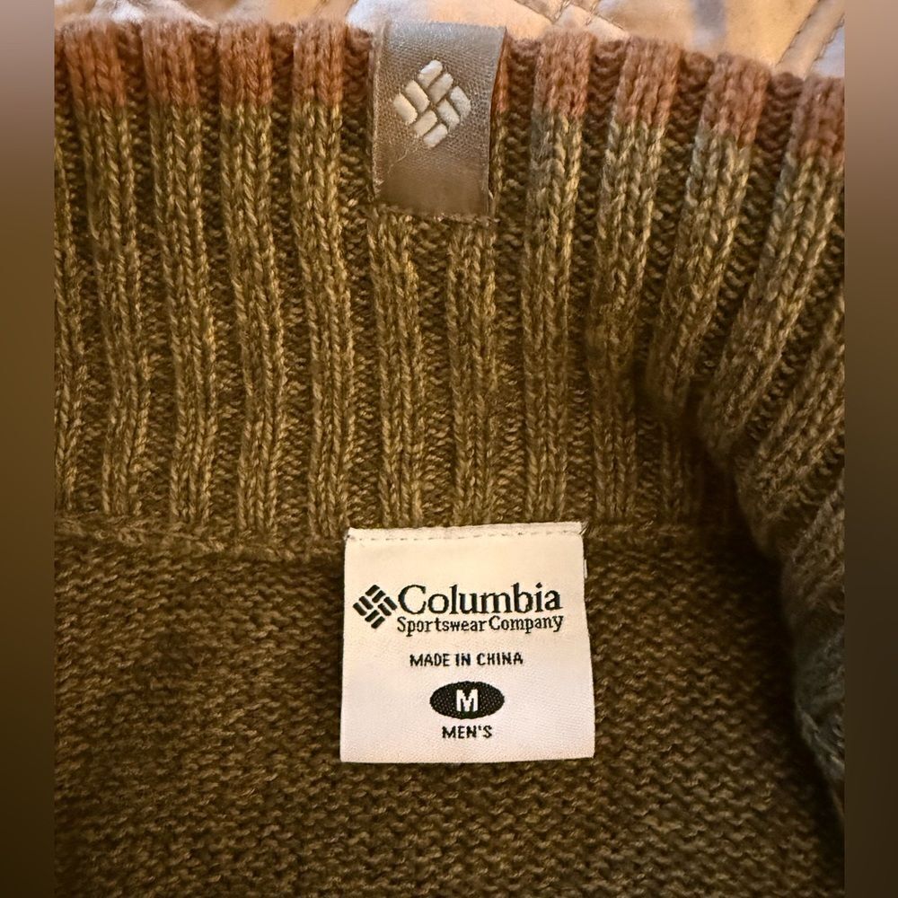 Columbia Sportswear Mens’ Cotton Full Zipper Pullover Sweater. Size Medium. - Picture 7 of 8